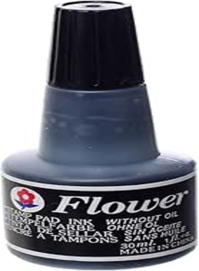 Flower Stamp Pad Ink- Black